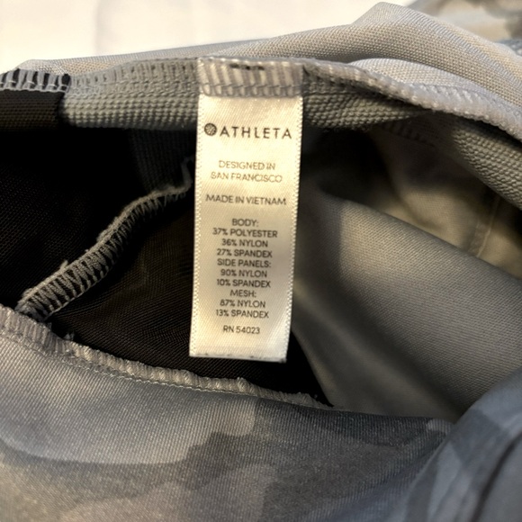 Athleta Essex Camo Hybrid Tight, Cobblestone Grey Heather SIZE S #353771 N0325 - Picture 7 of 8